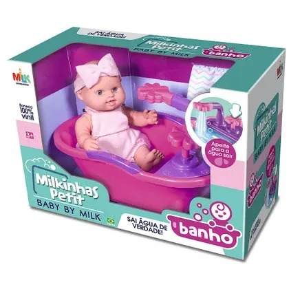 BONECA MILKINHA BANHO
